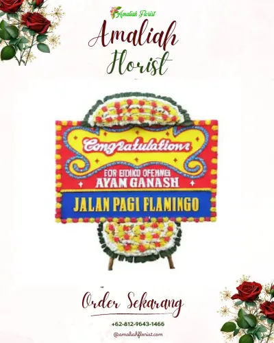 Bunga Papan Congratulation di Pesarean
